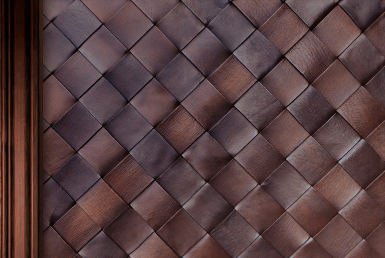 Leather Wall Coverings - Woven Leather Panels