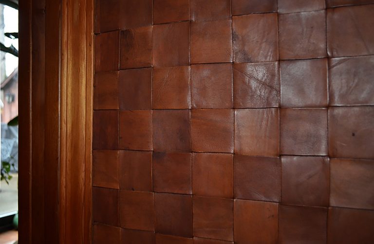 Leather Wall Coverings - Woven Leather Panels