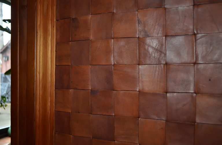 Leather Wall Coverings - Woven Leather Panels